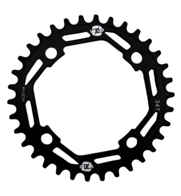 Звезда передняя VELO-Z Z-Race 34Т, BCD 104 Narrow Wide, сталь