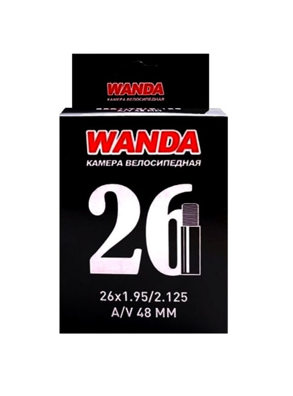 Велокамера Wanda 26"х1.95-2.125 AV-48мм