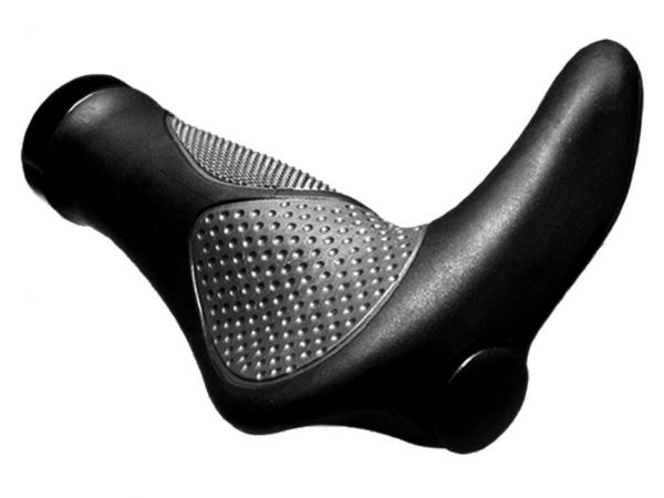 Грипсы Velo-Z 2661-85Bk 140мм с рогами, анатомические, с фиксацией, черные