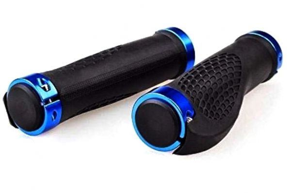 Грипсы Velo-Z 2661-70B,130mm, анатомические, с фиксацией, черно-синие