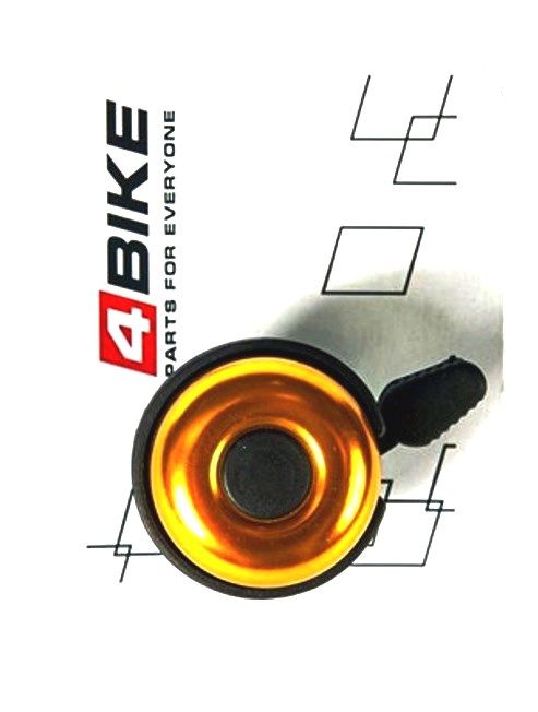 Звонок 4Bike BB-3207, классический, алюминий, золотистый