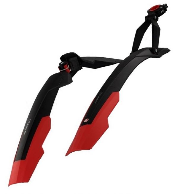 Комплект крыльев 27.5"-29" Simpla ADHD Long, быстросъемные, цвет черно-красный