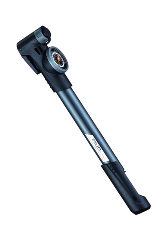 Насос велосипедный Giyo GP-991 smart-штуцер, манометр до 120 Psi/8 Bar, пластик
