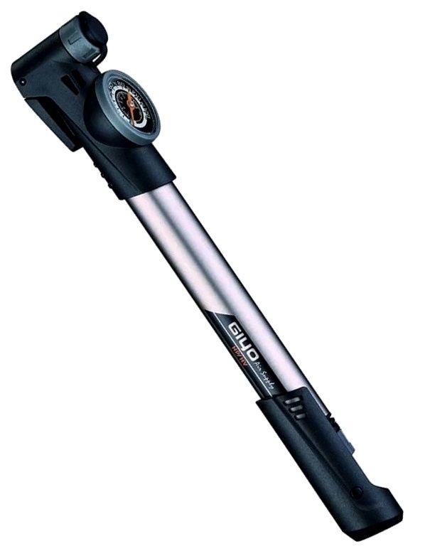 Насос велосипедный Giyo GP-993 манометр 8 Bar-120 PSI, алюминиевый