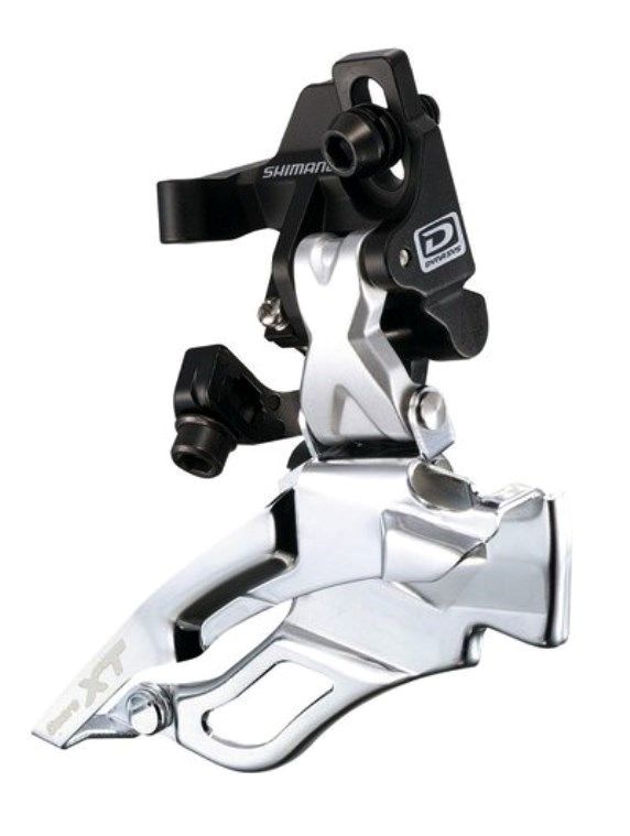Переключатель передний Shimano Deore FD-M616D, 2х10, ун. тяга, крепление на упор