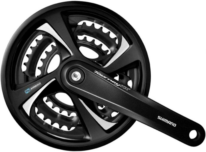 Система Shimano Tourney FC-XT801, 22/32/42Т, 170мм, с защитой