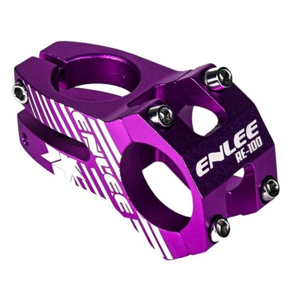 Вынос руля Enlee MTB ВМ-10, 1-1/8"х31,8 мм, L-45мм, алюм., фиолет.