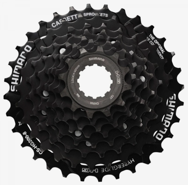 Кассета Shimano CS-HG200, 8 звезд 12-32Т черная ECSHG2008232T