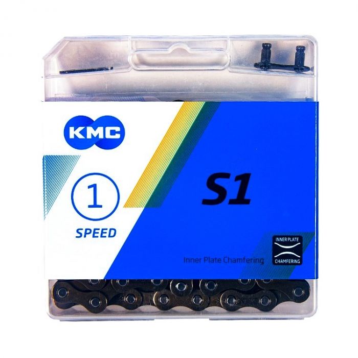 Цепь KMC S1, 1 скорость, 112 звеньев, 1/2"х1/8", с замком
