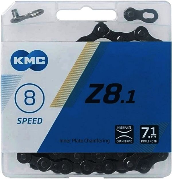 Цепь KMC Z8.1, 7-8 скоростей, 1/2"х3/32" Z-72 8.1 116 звеньев