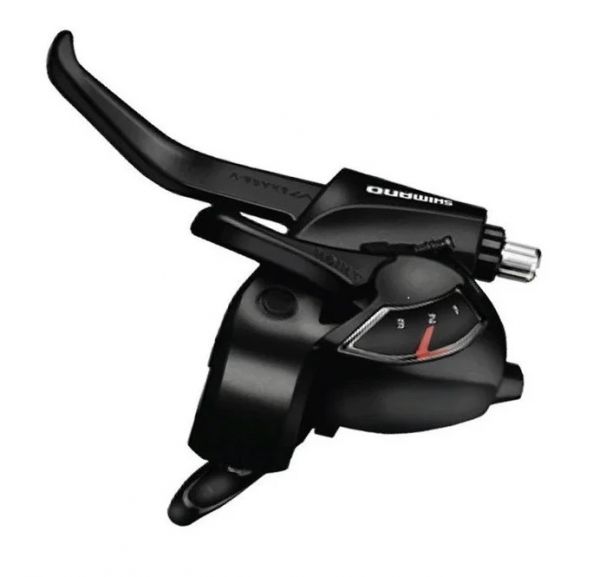 Шифтер/Тормозная ручка Shimano Tourney ST-EF41, левый, 3 скорости, цв. черный