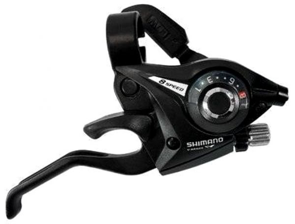 Шифтер/Тормозная ручка Shimano Tourney ST-EF51, правый, 8 скоростей, цв. черный