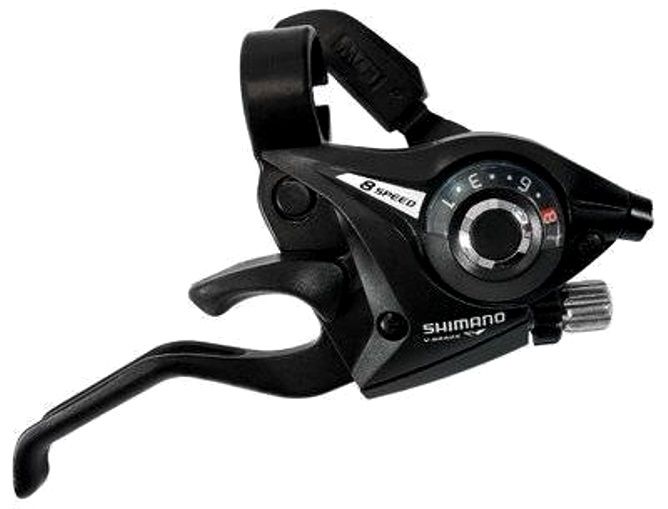 Шифтер/Тормозная ручка Shimano Tourney ST-EF51, правый, 8 скоростей, цв. черный