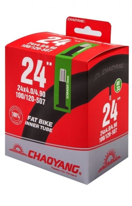 Велокамера Chao Yang 24"х4.00-4.90 AV-33mm, Fat Bike