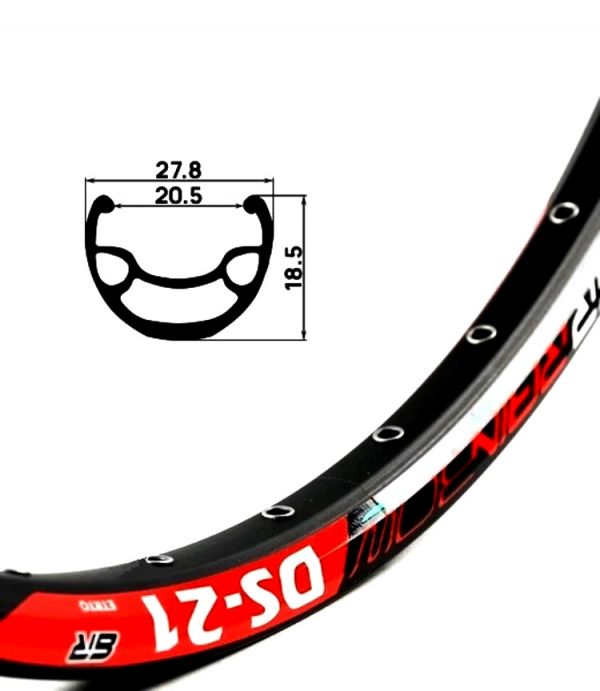 Обод 26" 32H, Rainbow DS-21 Disс, двойной, пистонированный