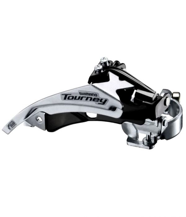 Переключатель передний Shimano Tourney FD-TY500, ун. тяга, хомут 31,8мм. макс.42Т.