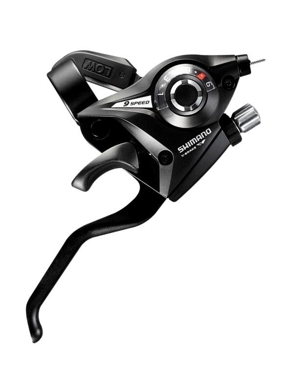 Шифтер/Тормозная ручка Shimano Tourney ST-EF51, правый, 9 скоростей, цв. черный